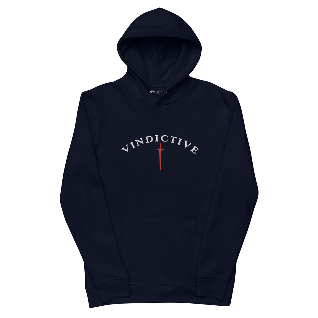 Navy Blue Vindictive Crusader hoodie large logo