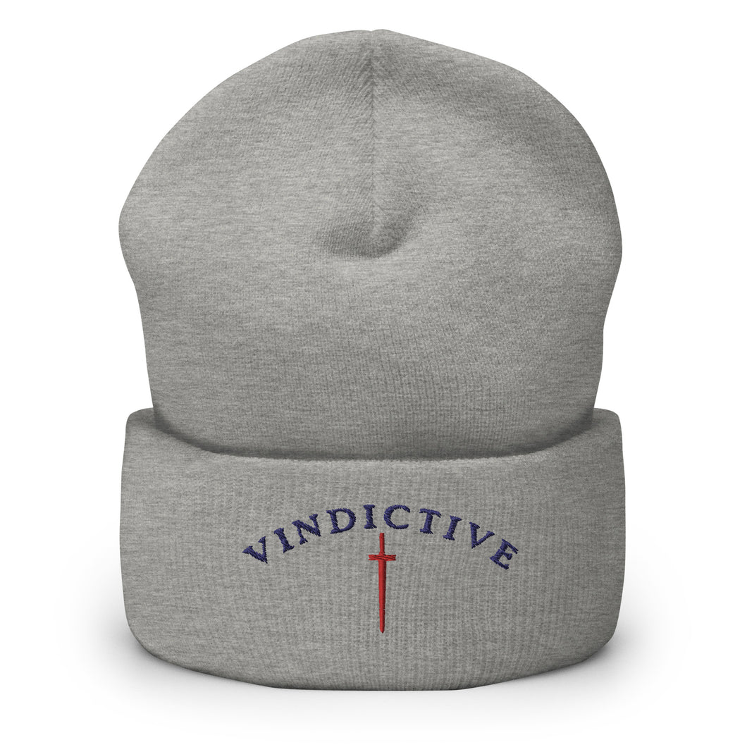 Grey Vindictive Crusader Beanie