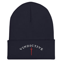 Load image into Gallery viewer, Navy Blue Vindictive Crusader Beanie
