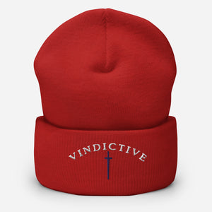 Red Vindictive Crusader Beanie