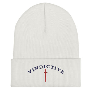 White Vindictive Crusader Beanie