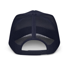 Load image into Gallery viewer, Navy Blue Crusader Mesh hat
