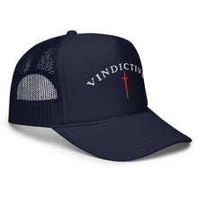 Load image into Gallery viewer, Navy Blue Crusader Mesh hat
