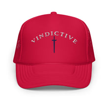 Load image into Gallery viewer, Red Crusader Mesh hat
